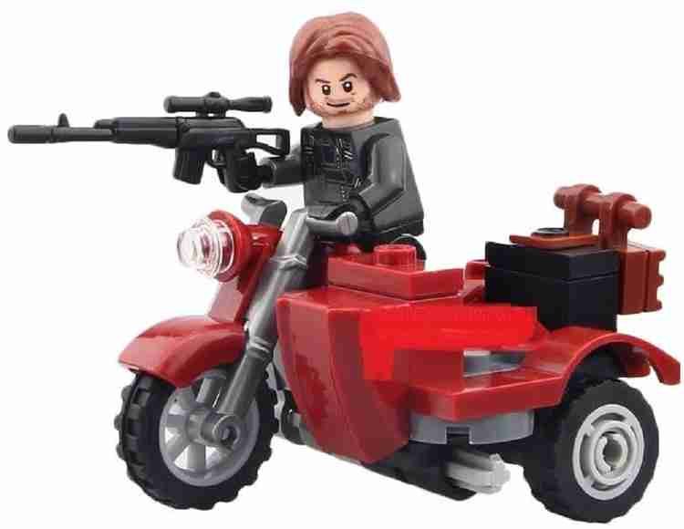 Montez Winter Soldier Motorcycle 37 Pcs Block Construction Toy