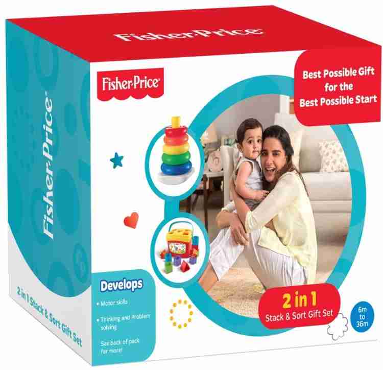 FISHER PRICE 2 in 1 Stack and Sort Gift Set 2 in 1 Stack and