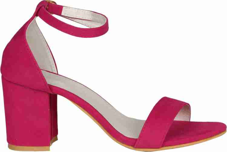 Pink colour heel discount sandal