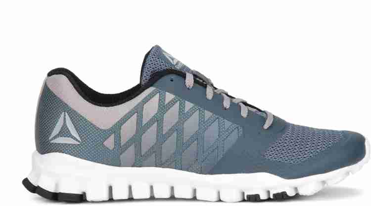 REEBOK REALFLEX TR XTREME Running Shoes For Men Buy GREY INDIGO BLACK Color REEBOK REALFLEX TR XTREME Running Shoes For Men Online at Best Price Shop Online for Footwears in India