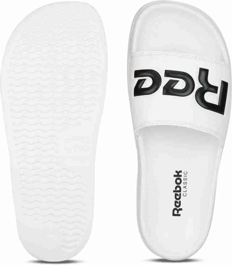 Reebok white slides hotsell