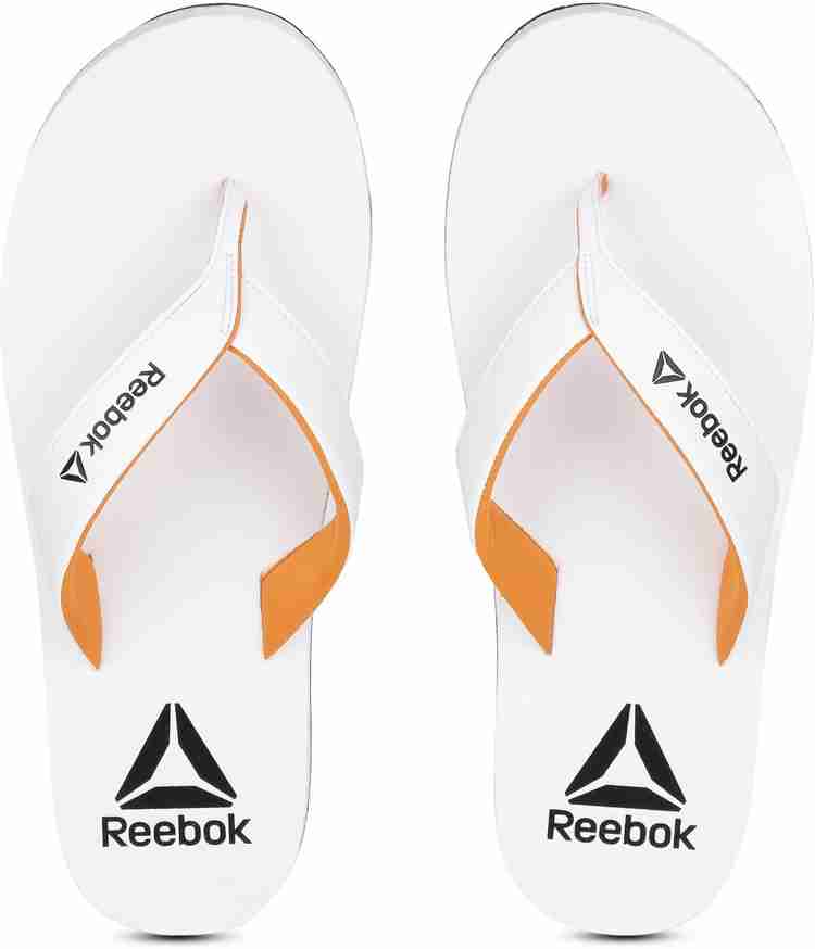 REEBOK Men ADVENT Slippers Buy WHITE WILD ORANGE Color