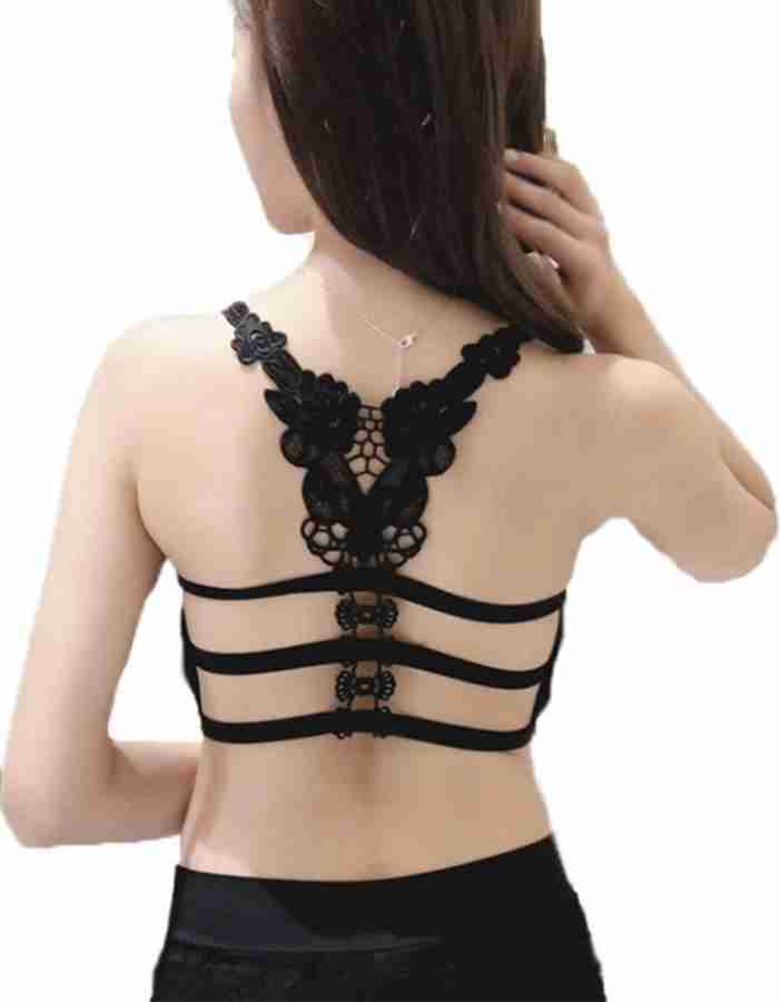 PVC Bra Top Sports Direct Most Items Silicone Breast Lift Pads Running Belt  Waist Bag Lace Bralette, Women's Deep V N Black : : Fashion