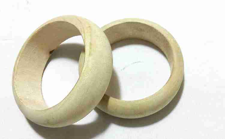 GOELX Wooden Bangle base for wrapping silk thread jewellery making. Bangle Width 2.5 cm Wooden Bangle base for wrapping silk thread jewellery making. Bangle Width 2.5 cm shop