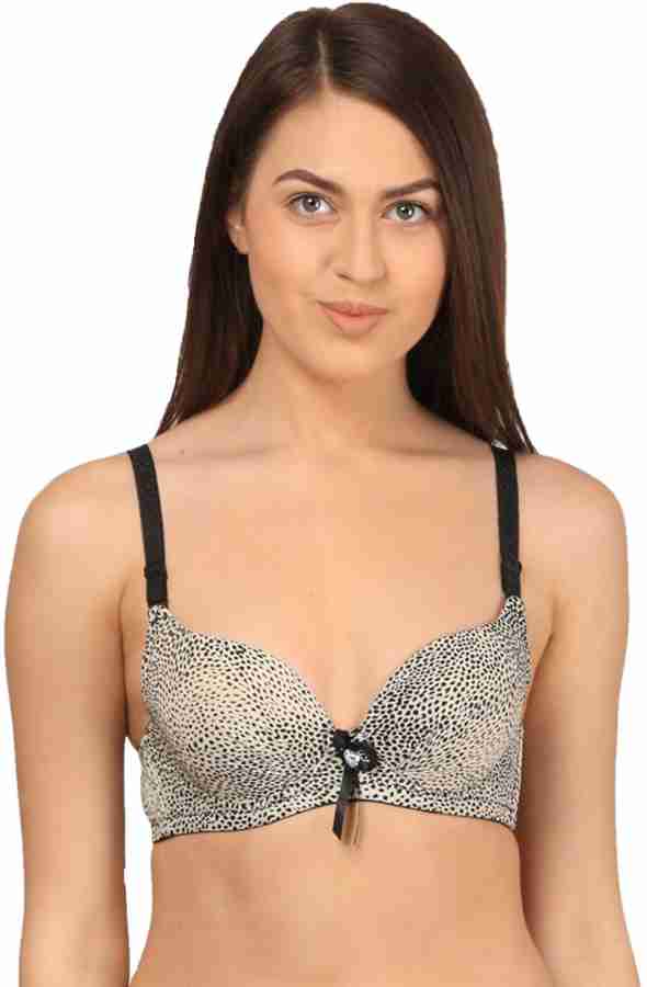 KavJay's by Tiger Printed Padded Bra Women Push-up Lightly Padded