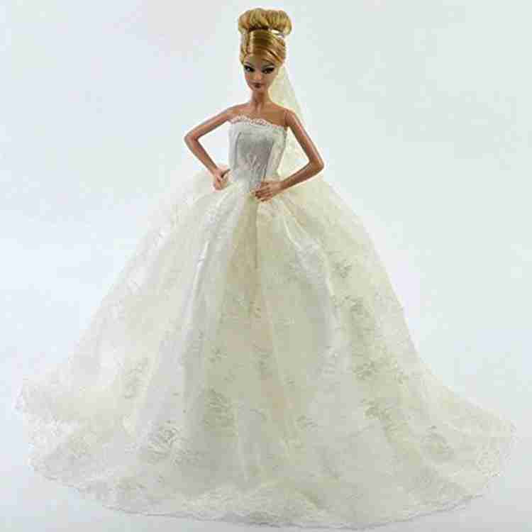 Barbie white gown clearance