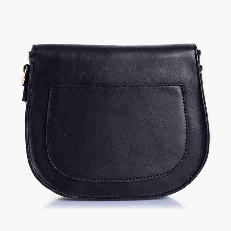 LINO PERROS Black Sling Bag LWSL00319BLACK Black Price in India Flipkart