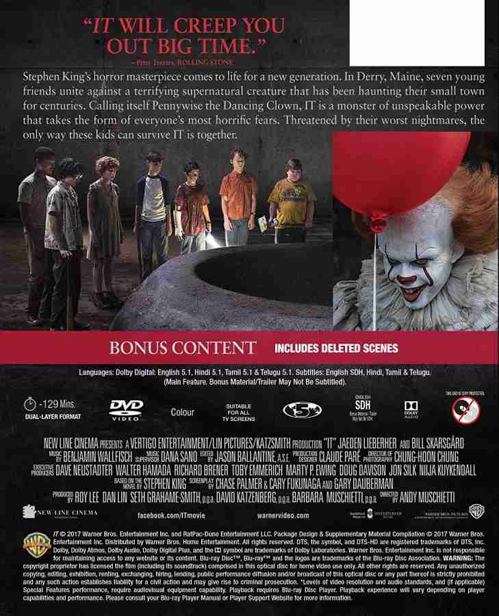 IT 2017 DVD Price in India Buy IT 2017 DVD online at