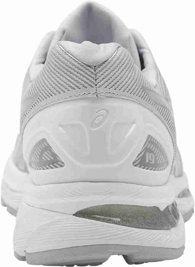 Asics GEL NIMBUS 19 GLACIER GREY SILVER WHITE Running Shoes For Men Buy Asics GEL NIMBUS 19 GLACIER GREY SILVER WHITE Running Shoes For Men Online at Best Price Shop