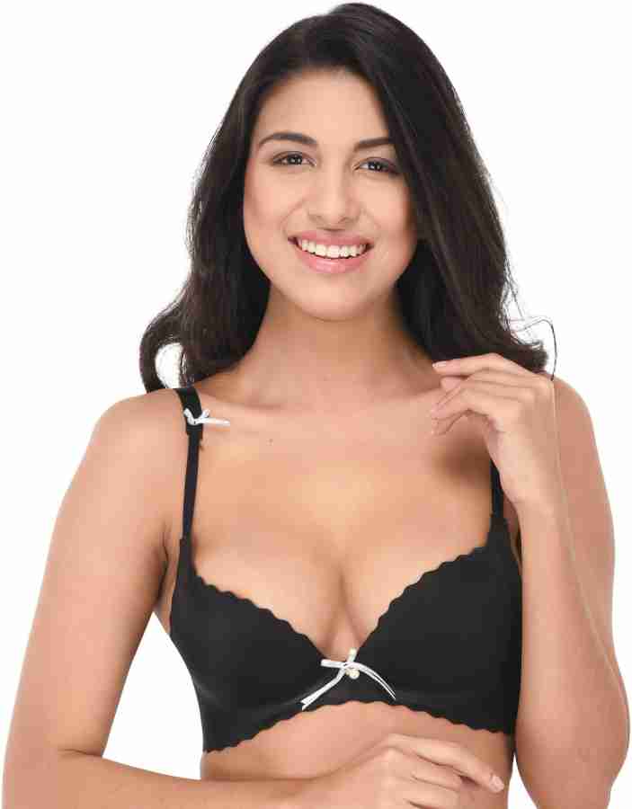 Quttos Hot Seamless Pushup Bra Women Push-up Lightly Padded Bra - Buy Black  Quttos Hot Seamless Pushup Bra Women Push-up Lightly Padded Bra Online at  Best Prices in India