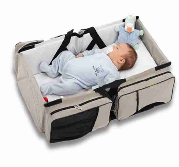 THE GURU SHOP 3 in 1 Baby Diaper Bag Traveling Crib Portable Baby Diaper Bag baby Travel Bed Buy Baby Care Products in India Flipkart