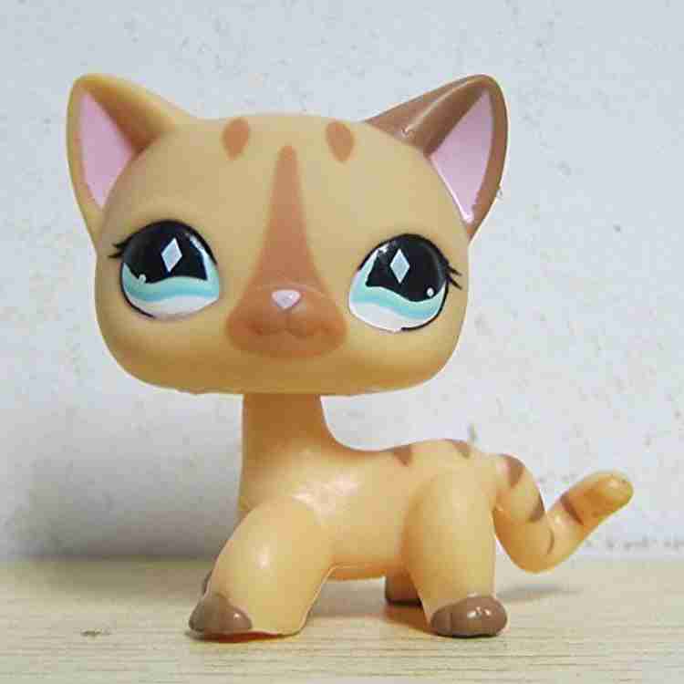 Littlest Pet Shop Lps Figure Rare Short Hair Stand Cat 886 Cream