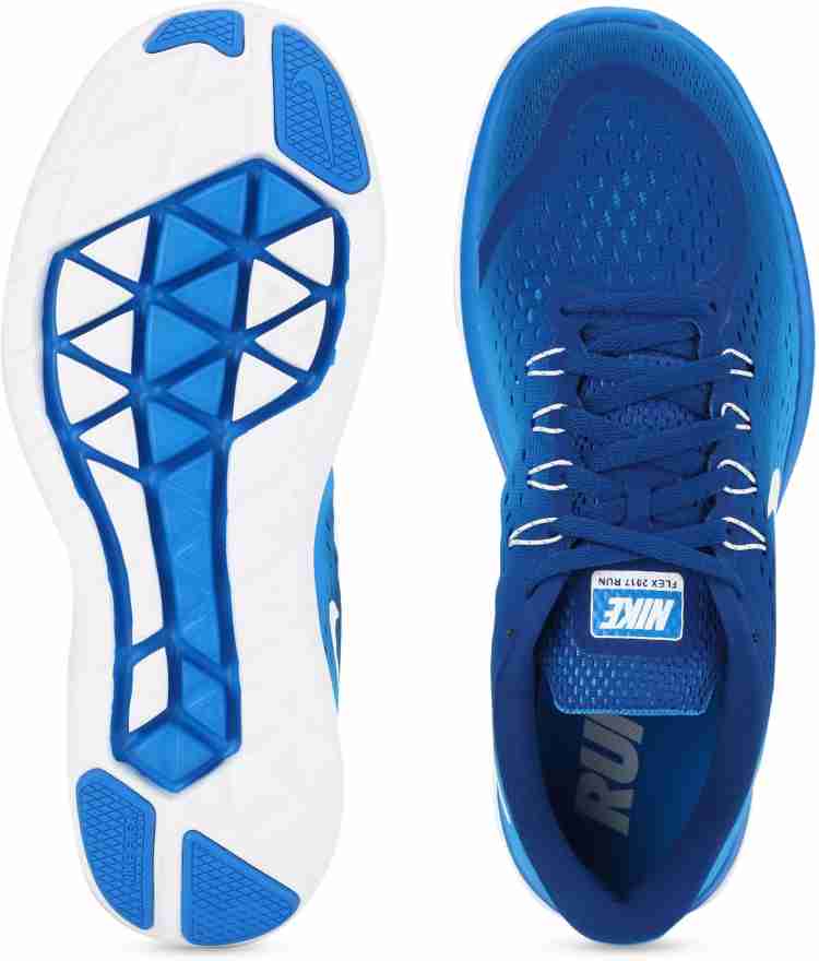 Nike flex 2017 cheap rn blue running shoes