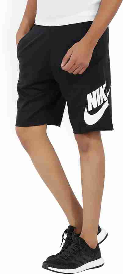 Nike fleece discount shorts white