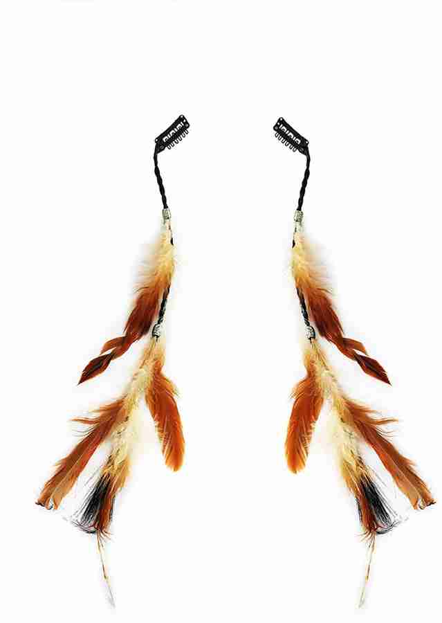 Feather hair clips hotsell