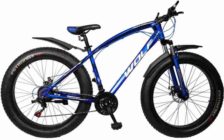 Wolf Glitter 26x4.0 Dual Disc Suspension FAT Bike For Adults Blue 26 T Mountain Hardtail Cycle Price in India Buy Wolf Glitter 26x4.0 Dual Disc Suspension FAT Bike For Adults