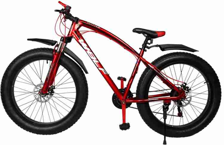 Wolf Glitter 26x4.0 Dual Disc Suspension FAT Bike For Adults Red 26 T Mountain Hardtail Cycle Price in India Buy Wolf Glitter 26x4.0 Dual Disc Suspension FAT Bike For Adults
