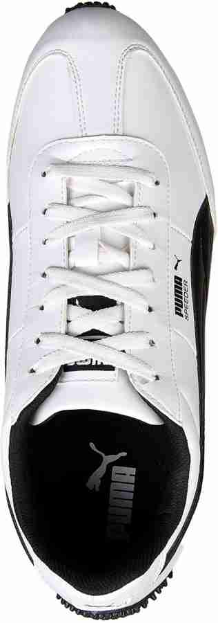 Puma velocity idp white best sale & black running shoes