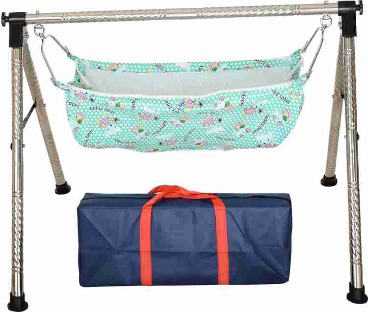 CR106 Sturdy Premium Indian Style Stainless Steel Baby Swing Ghodiyu Gift  NRI