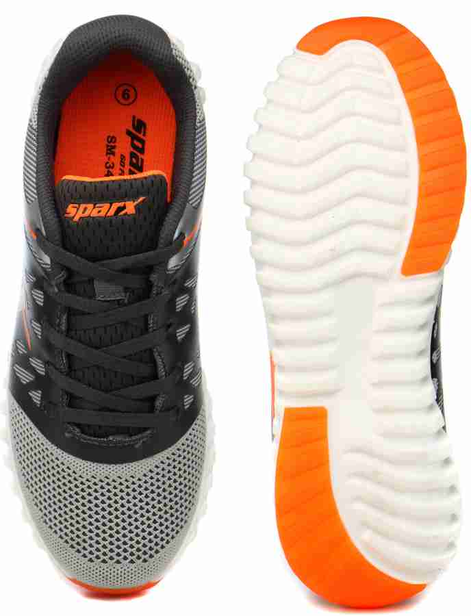 Sparx SM 345 Running Shoes For Men Buy Orange Grey Color Sparx SM 345 Running Shoes For Men Online at Best Price Shop Online for Footwears in India Flipkart