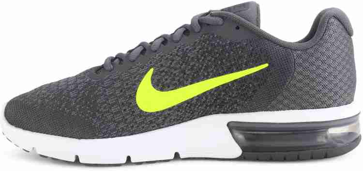 NIKE AIR MAX SEQUENT 2 Running Shoes For Men Buy DARK GREY VOLT ANTHRACITE COOL GREY Color NIKE AIR MAX SEQUENT 2 Running Shoes For Men Online at Best Price Shop Online for