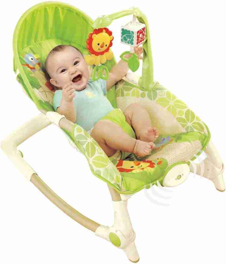 TOYSHINE Newborn to Toddler Rocker Musical Baby Rocking Chair With Vibration GREEN Rocker Buy Baby Care Products in India Flipkart