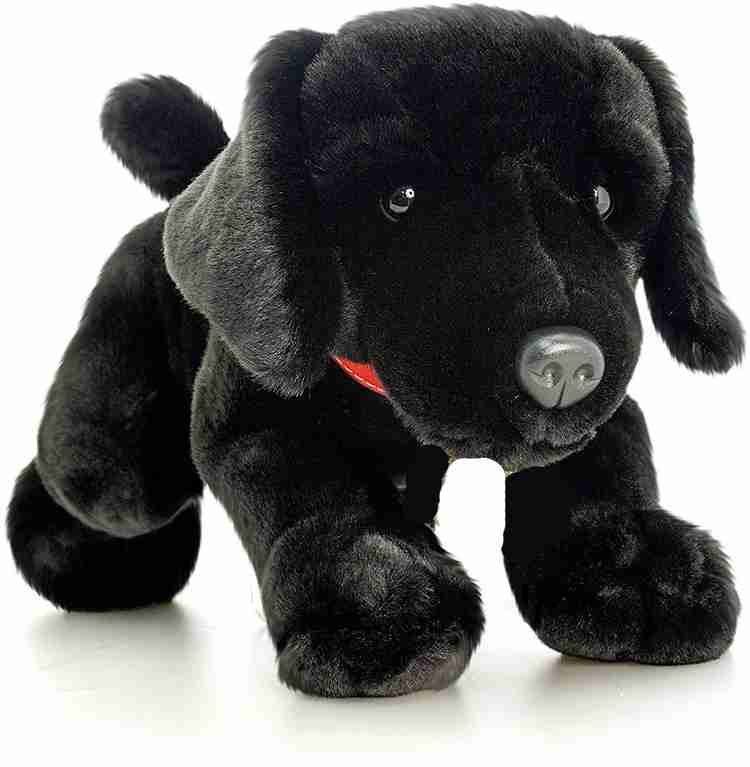 Black stuffed dog hot sale