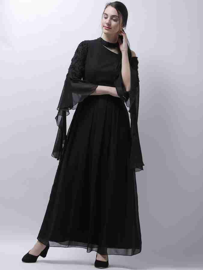 ATHENA Women Maxi Black Dress Buy ATHENA Women Maxi Black Dress Online at Best Prices in India Flipkart