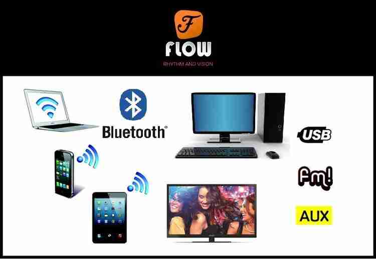 Flow buzz 5.1 shop bluetooth multimedia speaker