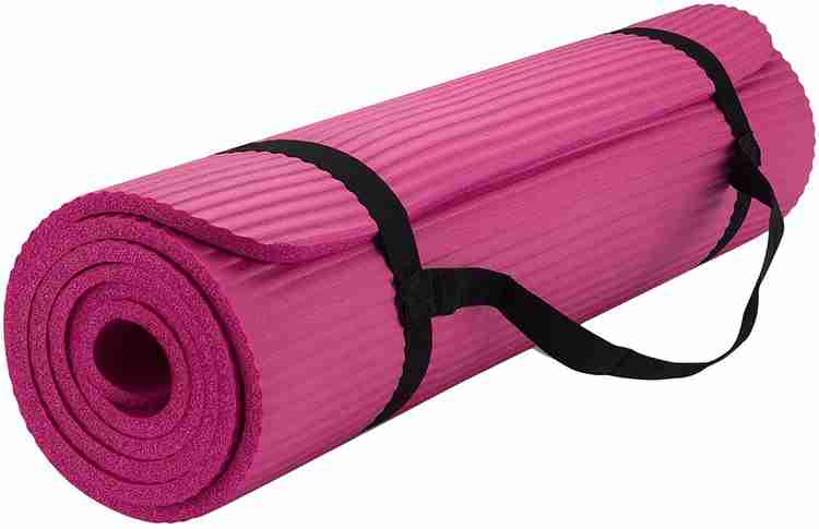 Quinergys Reehut 1 2 Inch Extra Thick High Density NBR Exercise Yoga Mat for Pilates Fitness Workout w Carrying Bag Pink 10 mm Yoga Mat Buy Quinergys Reehut 1 2 Inch Extra