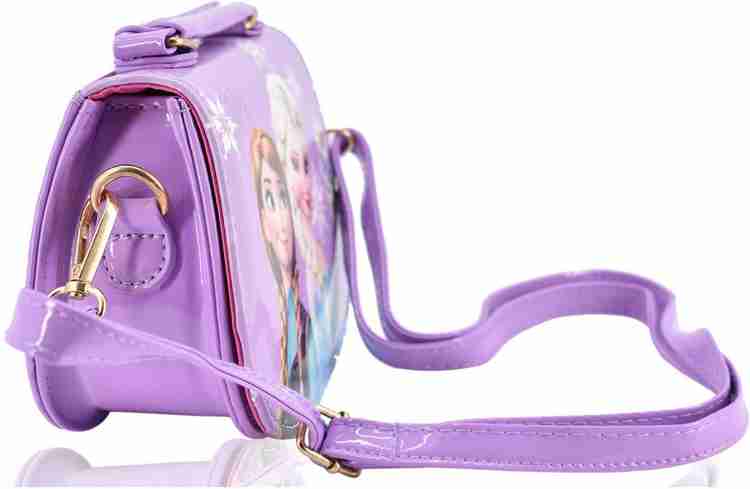 Flipkart SHOPNJAZZ Frozen Handbags Cute Sling Bag Wallet Purse For Kids Girls Gift 2 5Y Purple Shoulder Bag Shoulder Bag