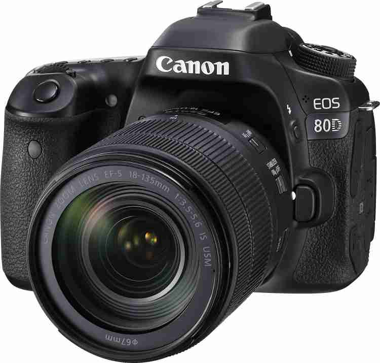 Canon EOS 80D DSLR Camera Body with 18-135 mm Lens Price in India 