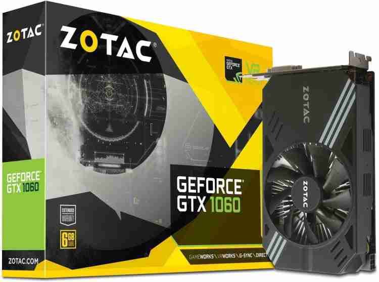 ZOTAC NVIDIA GeForce GTX 1060 Mini 6 GB GDDR5 Graphics Card - ZOTAC :  Flipkart.com