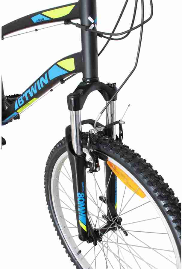 BTWIN by Decathlon ROCKRIDER 340 GREY YELLOW MTB CYCLE 26 T Mountain Hardtail Cycle Price in India Buy BTWIN by Decathlon ROCKRIDER 340 GREY YELLOW MTB CYCLE 26 T Mountain Hardtail Cycle online