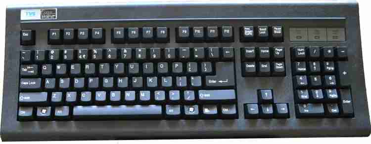 Tvs shop gold keyboard
