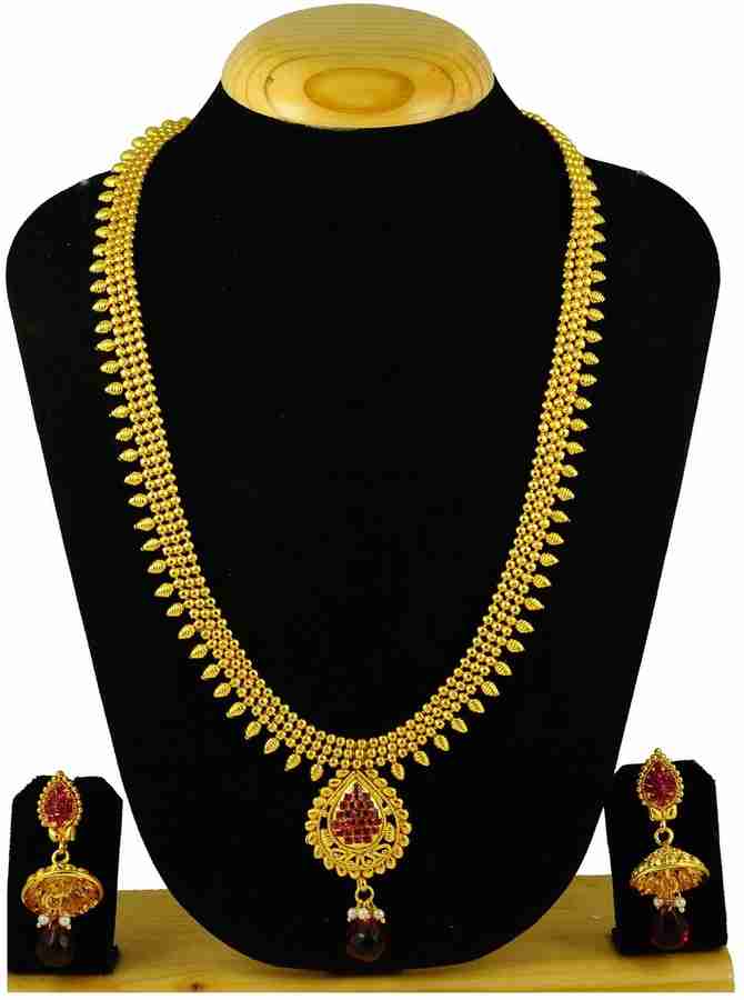 KALYANI COVERING Brass Copper Gold plated Gold Jewellery Set Price in India Buy KALYANI COVERING Brass Copper Gold plated Gold Jewellery Set Online at Best Prices in India Flipkart