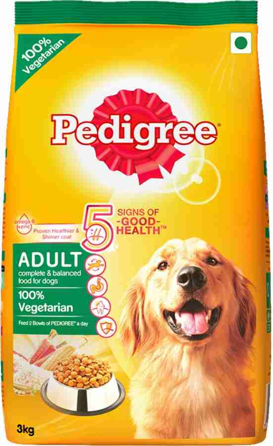 PEDIGREE 100 Pure Vegetarian Vegetable 3 kg Dry Adult Dog Food