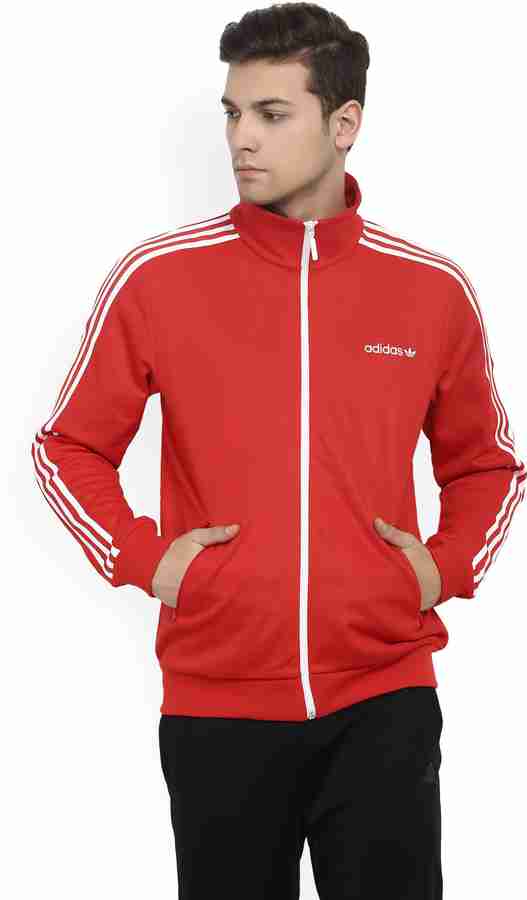 Adidas top coat red
