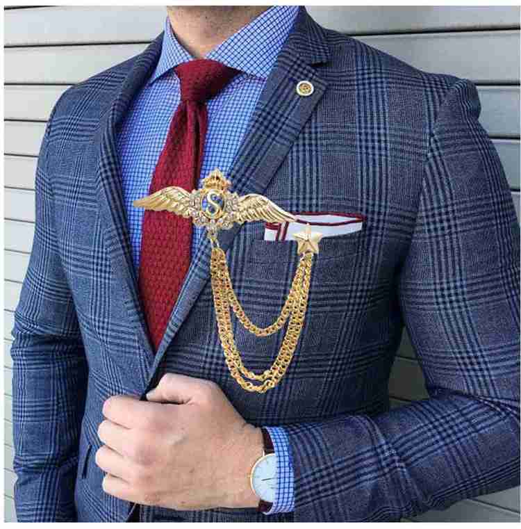 Shirt brooch for mens online