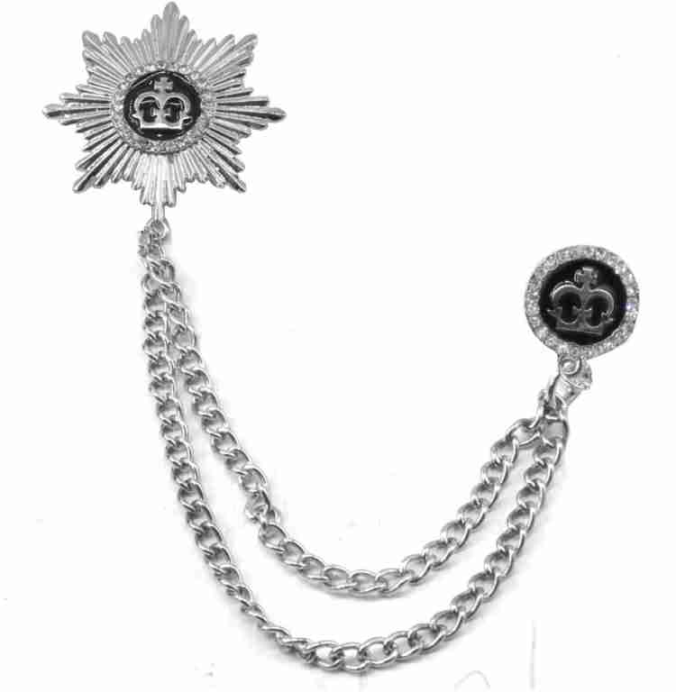 Sullery King Crown Metal Brooch Pin Men Women Chain Crystal Rhinestone  Tassel Brooch Brooch Price in India - Buy Sullery King Crown Metal Brooch  Pin Men Women Chain Crystal Rhinestone Tassel Brooch