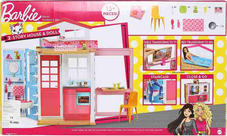 Barbie 2 story doll hot sale house