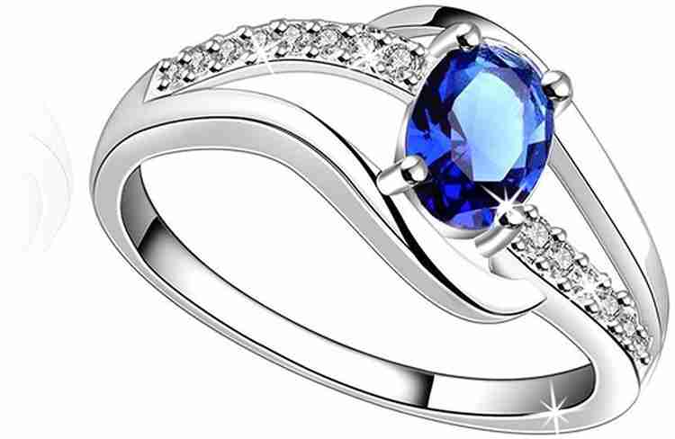 Platinum ring bluestone sale
