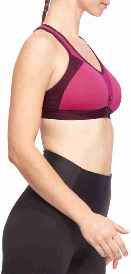 DOMYOS by Decathlon Women's Cardio Fitness Sports Bra 900 - Pink Print  Women Full Coverage Non Padded Bra - Buy DOMYOS by Decathlon Women's Cardio  Fitness Sports Bra 900 - Pink Print