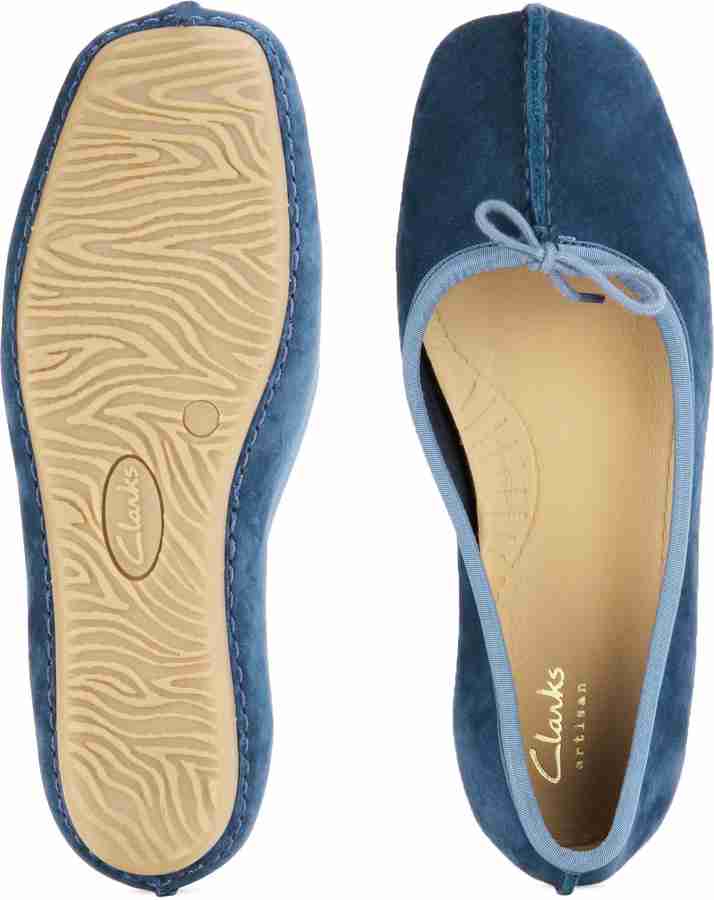 CLARKS Freckle Ice Dark Blue Nubuck Bellies For Women Buy Dark Blue Nubuck Color CLARKS Freckle Ice Dark Blue Nubuck Bellies For Women Online at Best Price Shop Online for