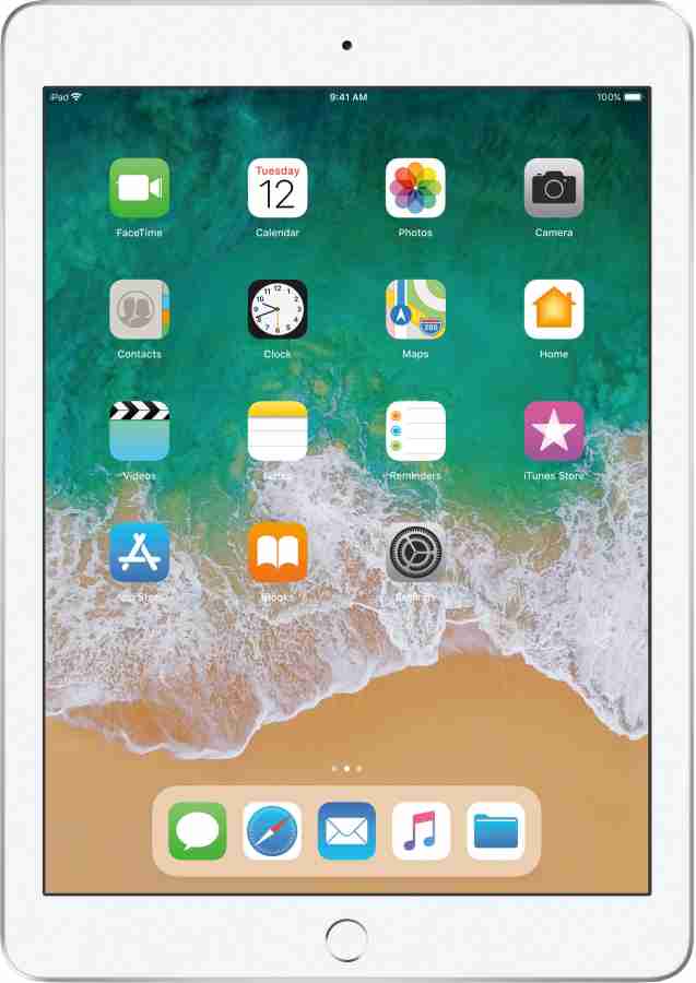 Apple iPad (6th Gen) 128 GB ROM 9.7 inch with Wi-Fi Only (Silver