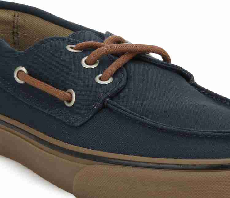 All black vans boat shoes best sale