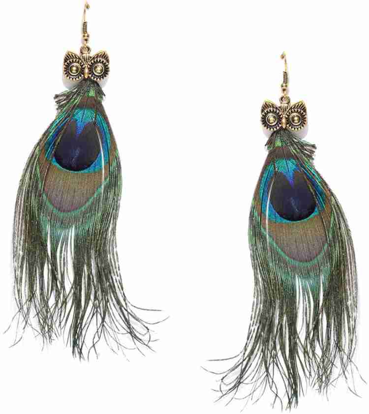 Feather earrings deals online flipkart