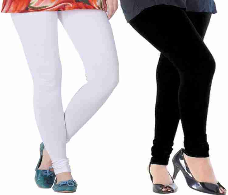 WOMEN'S COTTON LEGGINGS PACK 2 (WHITE,BLACK) Maternity Wear Legging Price  in India - Buy WOMEN'S COTTON LEGGINGS PACK 2 (WHITE,BLACK) Maternity Wear  Legging online at