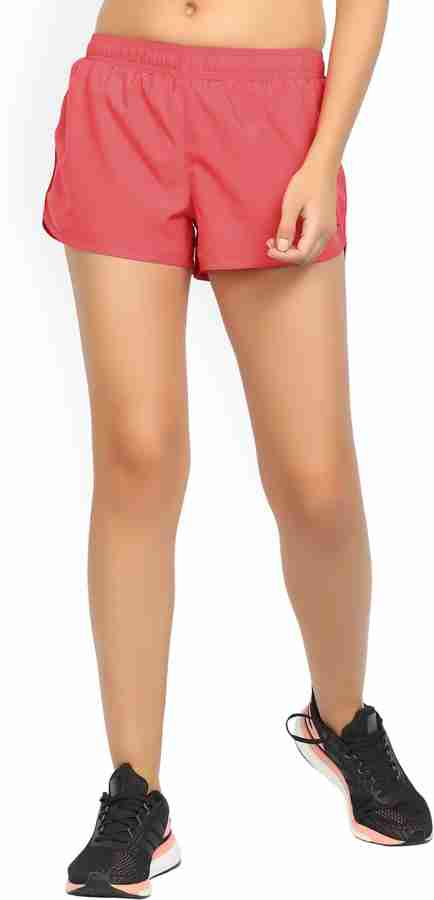Wildcraft Solid Women Pink Running Shorts Buy Geranium Wildcraft