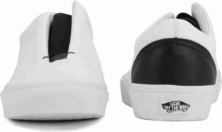 VANS Old Skool Laceless Slip on Sneakers For Men Buy Classic Tumble true white black Color VANS Old Skool Laceless Slip on Sneakers For Men Online at Best Price Shop Online